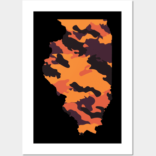 Illinois Camouflage Posters and Art